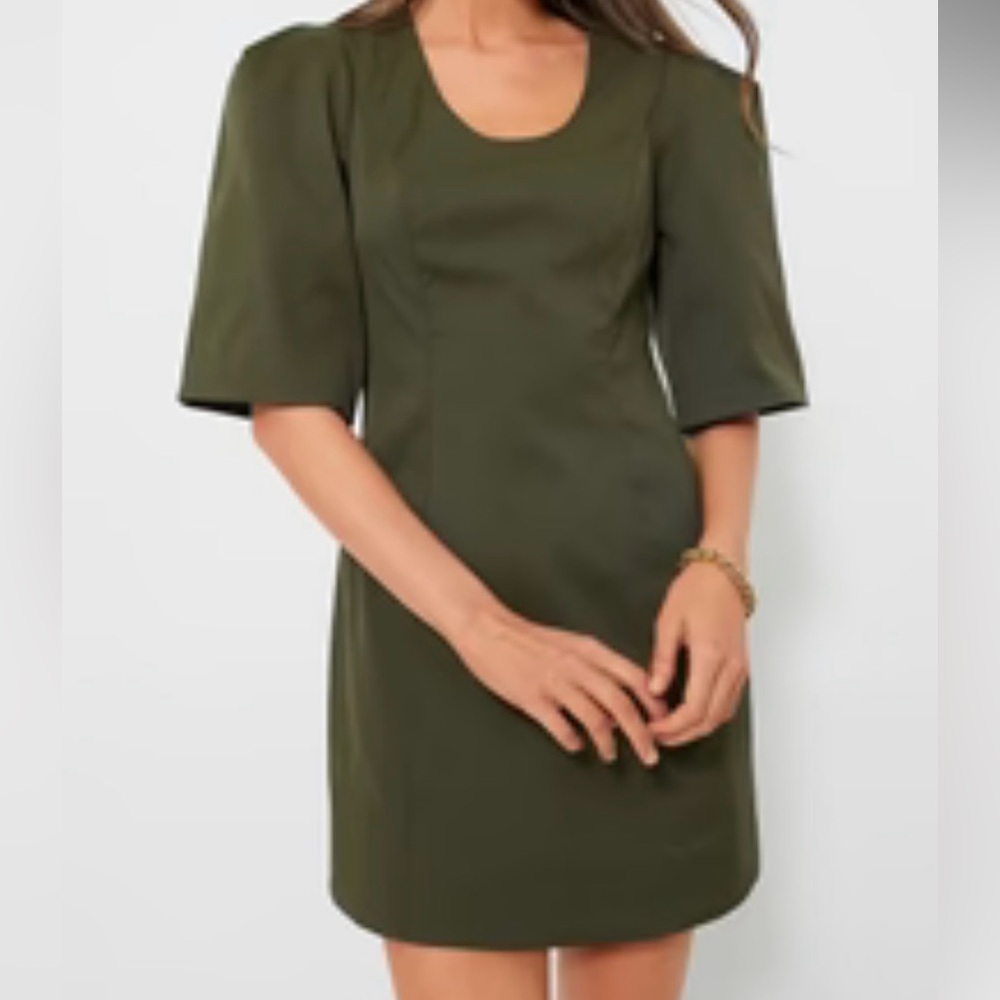 Tuckernuck olive twill Ariella dress